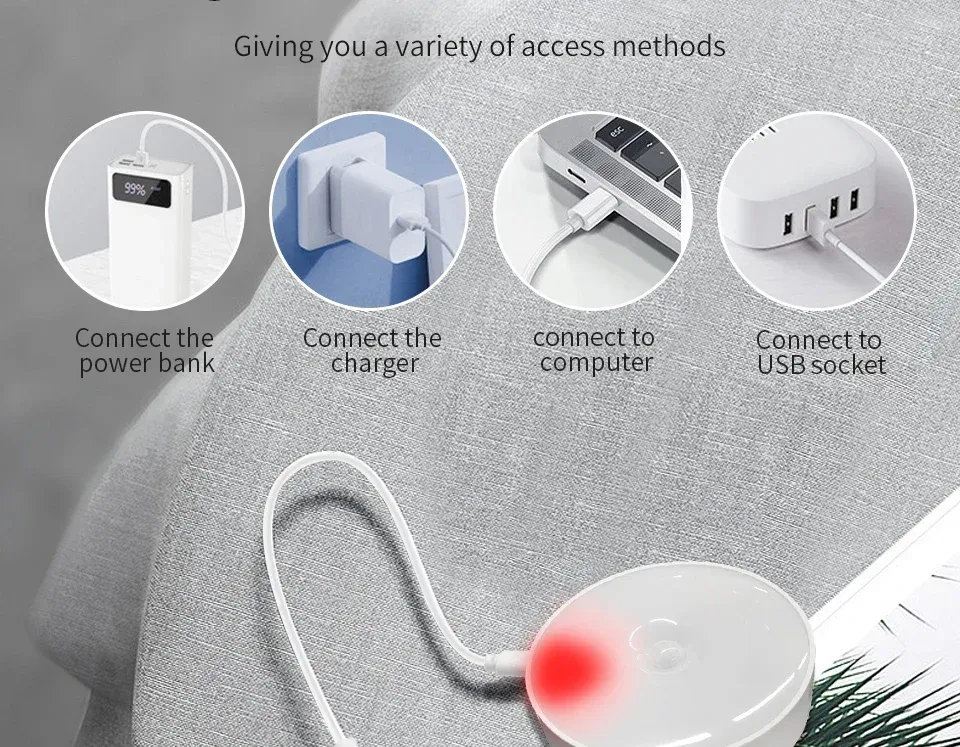 Veilleuse LED dans un dressing