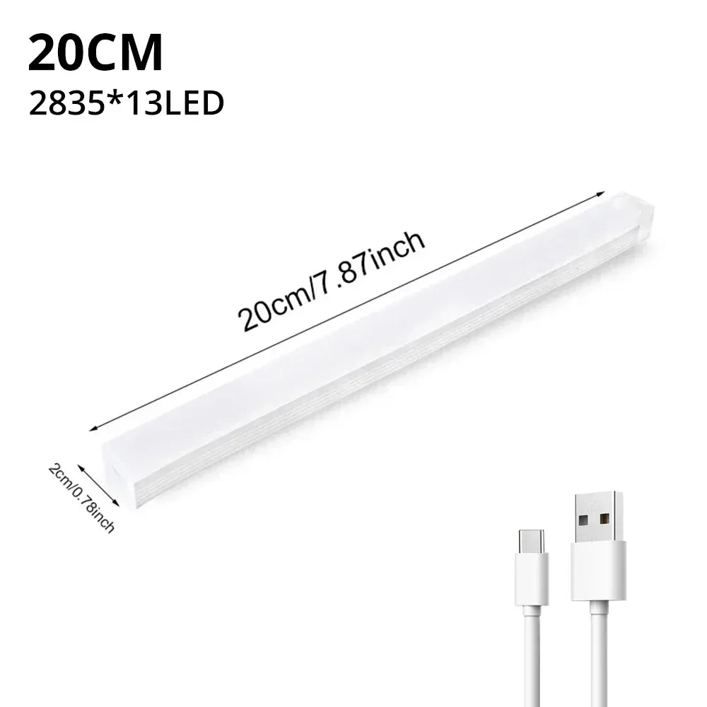Veilleuse LED sans fil à capteur de mouvement, rechargeable par USB, pour armoire, escalier et cuisine 8