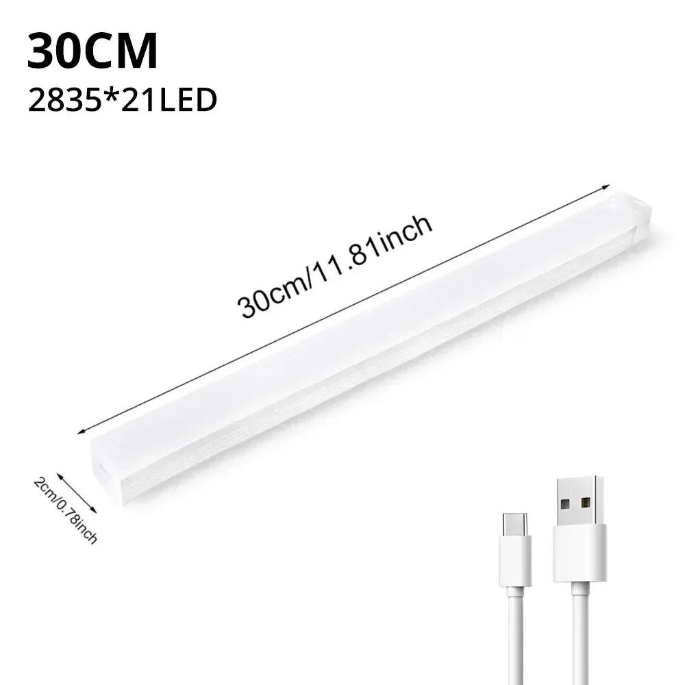 Veilleuse LED sans fil à capteur de mouvement, rechargeable par USB, pour armoire, escalier et cuisine 9