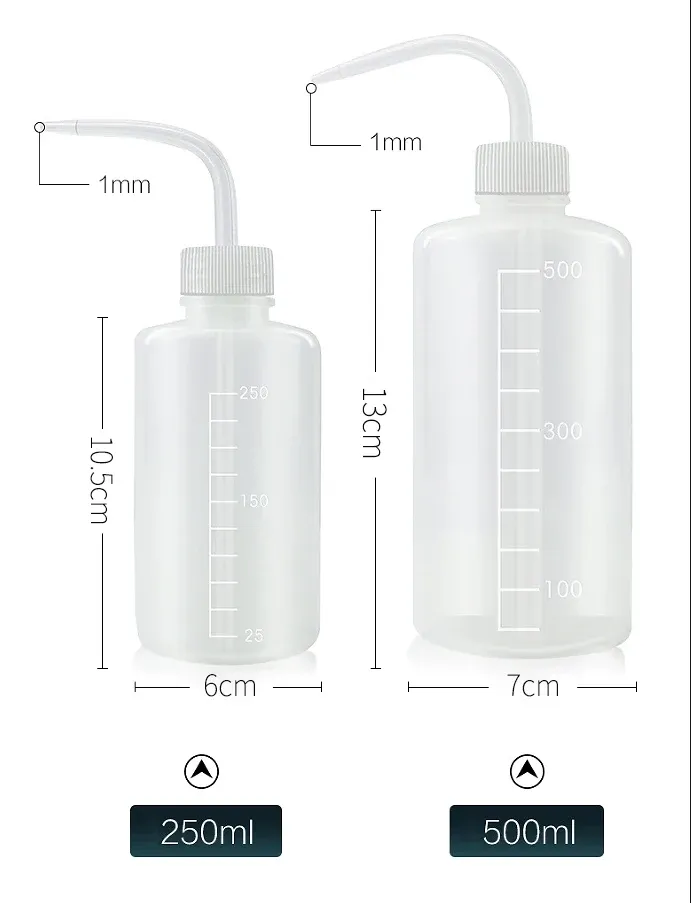 Vue détaillée de la bouteille à presser