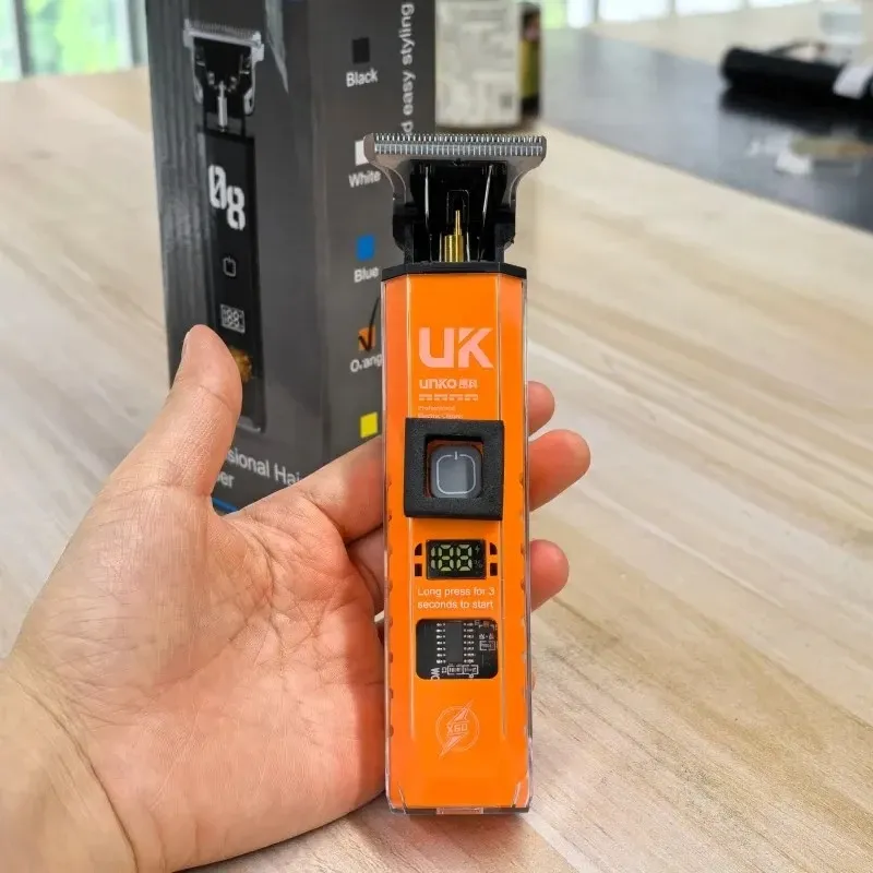 Tondeuse à cheveux électrique T9 portable, rechargeable par USB, lame en acier inoxydable, rasoir à écartement nul, cadeau pour homme - Image 1