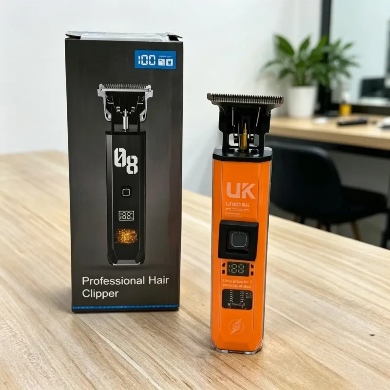 Tondeuse à cheveux électrique T9 portable, rechargeable par USB, lame en acier inoxydable, rasoir à écartement nul, cadeau pour homme 3