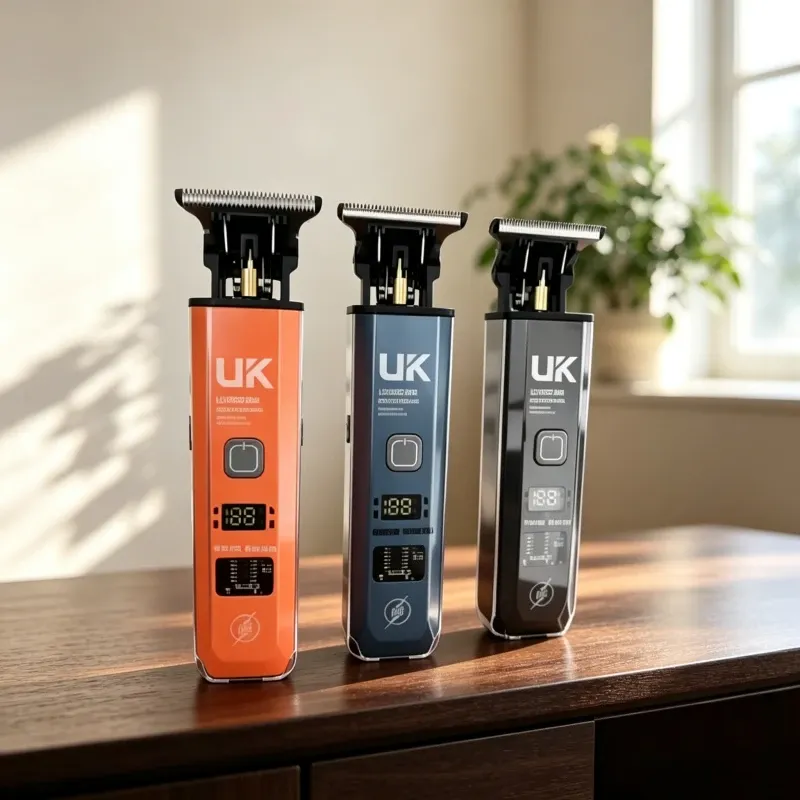 Tondeuse à cheveux électrique T9 portable, rechargeable par USB, lame en acier inoxydable, rasoir à écartement nul, cadeau pour homme 6