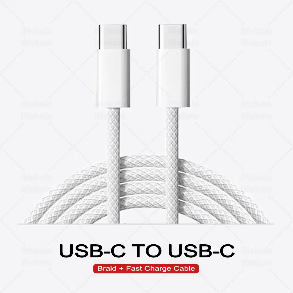 Câble USB-C pour Apple iPhone 17 Pro Max, charge rapide PD 60 W, compatible Huawei, Xiaomi et Samsung, câble tressé 7