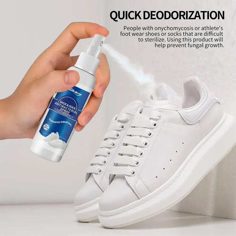 Spray antibactérien désodorisant pour chaussures, 60 ml