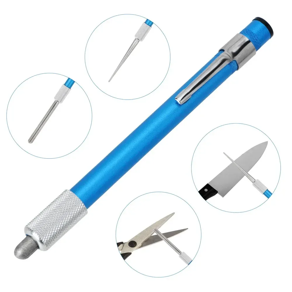 Aiguiseur de couteau diamanté au design stylo