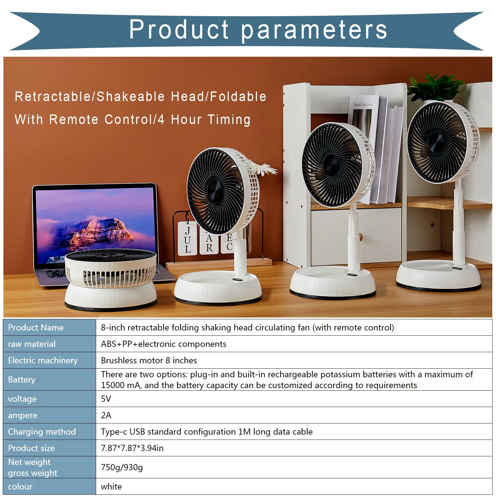 Ventilateur sur pied réglable