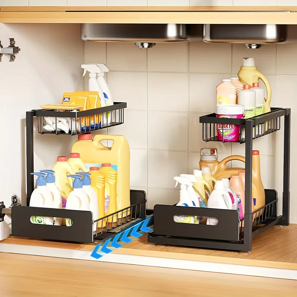 Organisateur sous évier, ambiance cuisine
