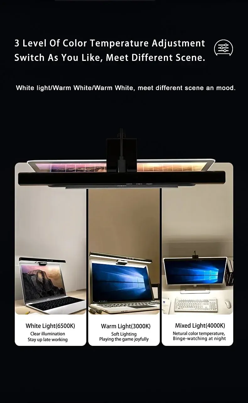 Lampe de bureau sur écran