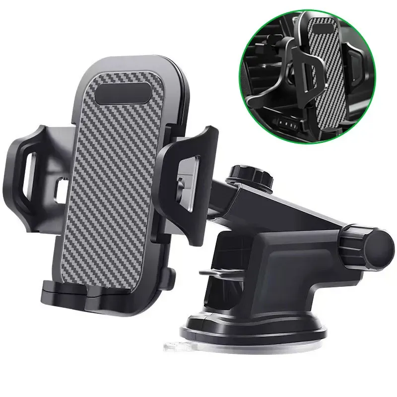 Support de téléphone universel pour voiture, multifonction, pour tableau de bord et pare-brise, à ventouse, compatible iPhone, Samsung et Xiaomi