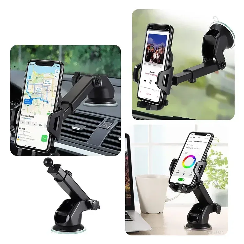 Support de téléphone pour voiture, installation sur tableau de bord