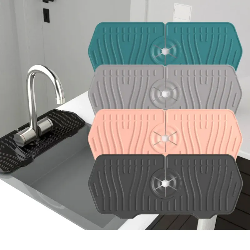 Tampon absorbant anti-éclaboussures en silicone de qualité alimentaire pour évier 3