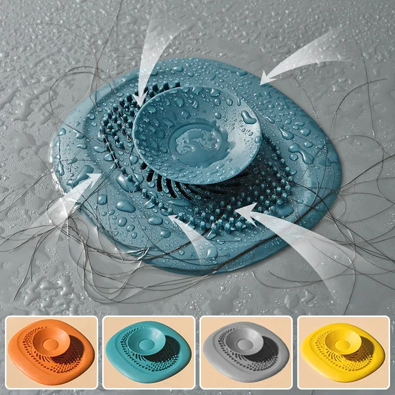 Bouchon de vidange et filtre anti-cheveux pour évier de cuisine et douche - Image 1