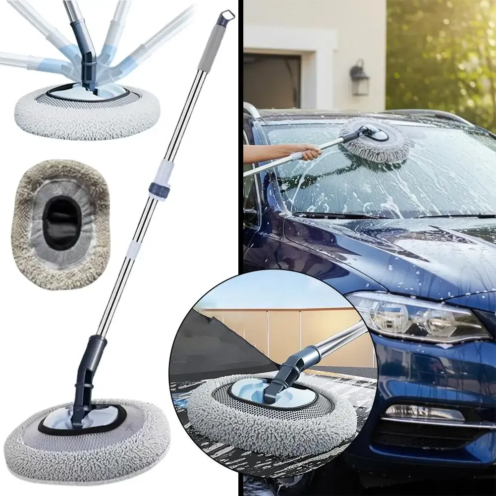 Manche télescopique de la brosse de lavage
