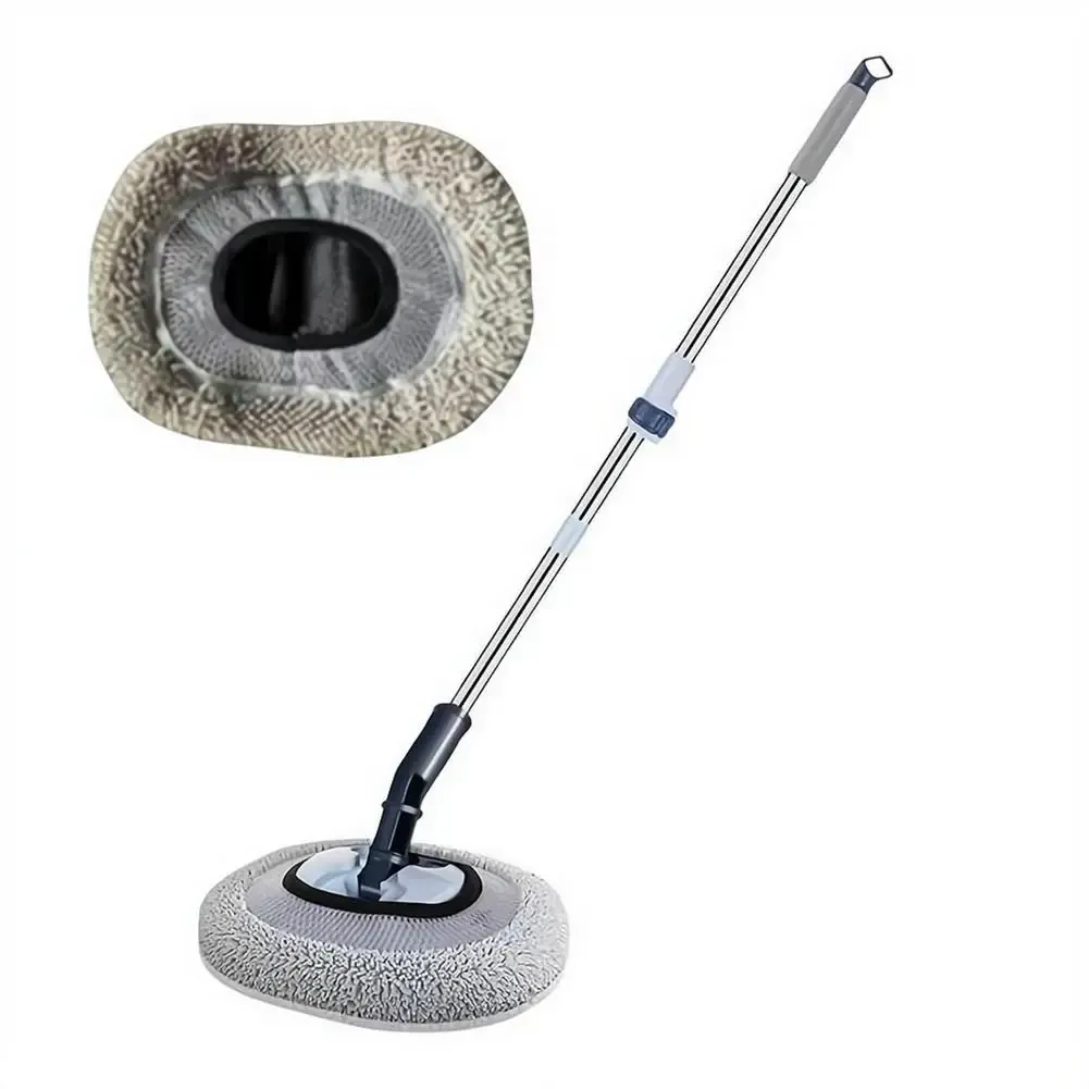 Détail de la tête de brosse en microfibre
