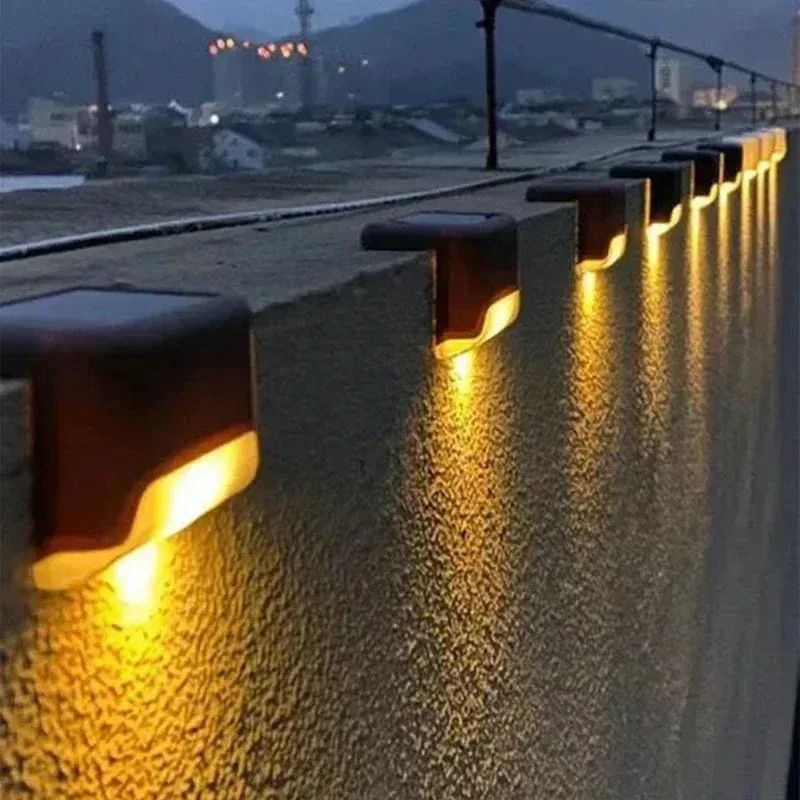 Lampe solaire LED pour extérieur, lot de 1, 4, 8 ou 12 pièces, étanche, éclairage de jardin, pont, escalier, terrasse et patio 2