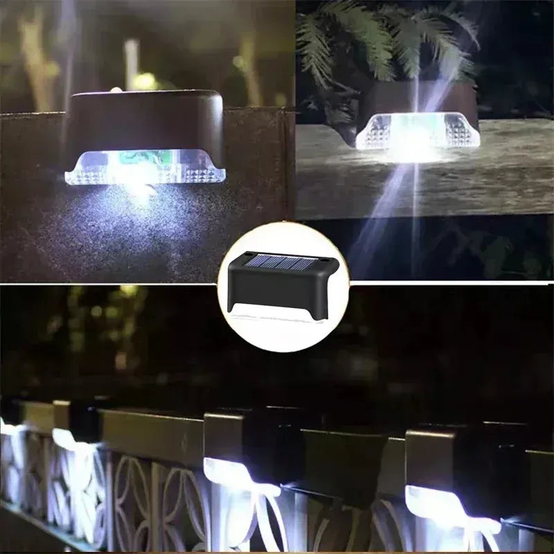 Lampe solaire LED pour extérieur, lot de 1, 4, 8 ou 12 pièces, étanche, éclairage de jardin, pont, escalier, terrasse et patio 8
