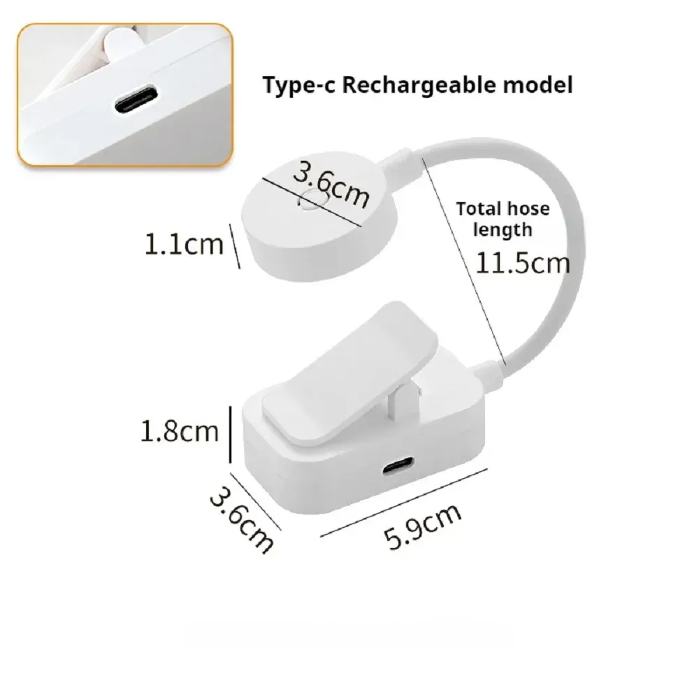Mini lampe de lecture LED à pince, lampe de bureau à 3 modes d'éclairage réglables, protection des yeux, idéale pour les voyages, la chambre et la lecture 6