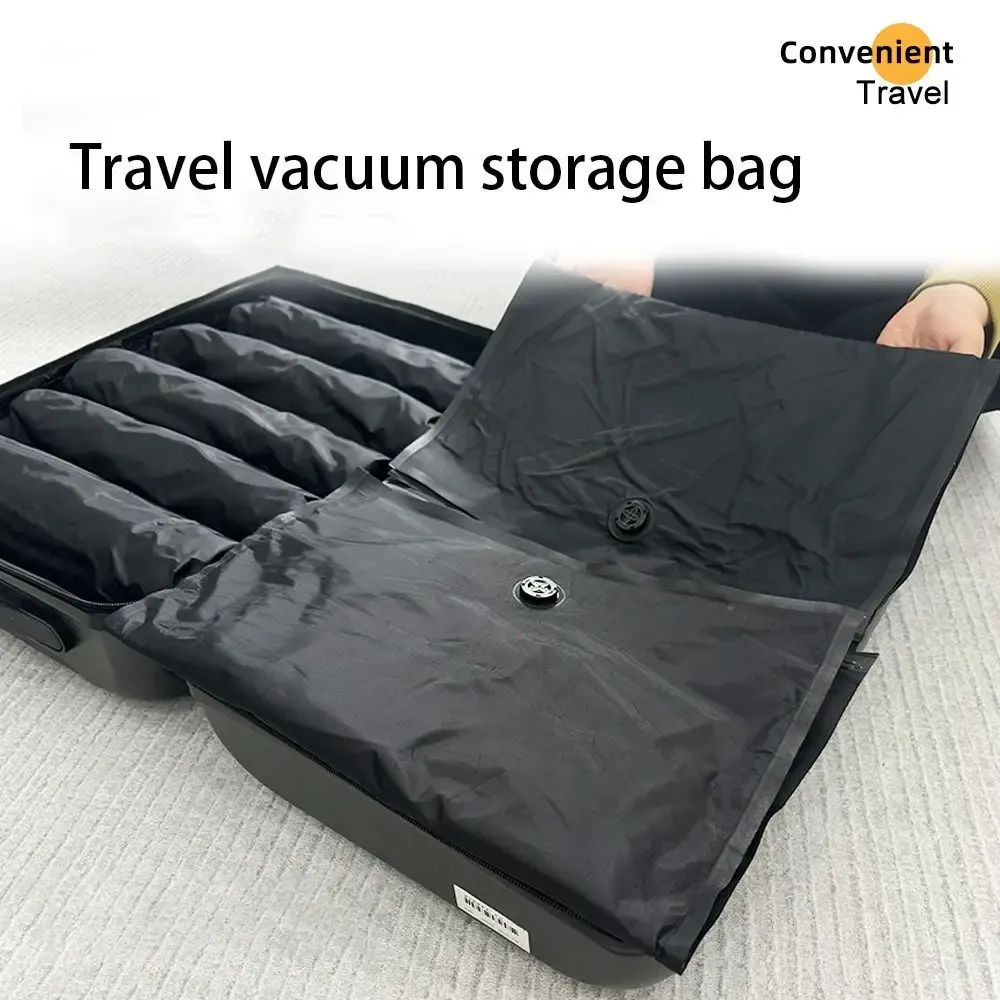 Sac de rangement sous vide pour bagages, sacs sous vide réutilisables en rouleau pour voyage, sac de compression étanche, gain de place 6