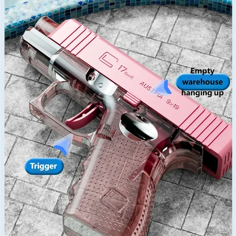 Pistolet à eau miniature pour jeux d'extérieur, idéal pour fêtes à la piscine et à la plage 3