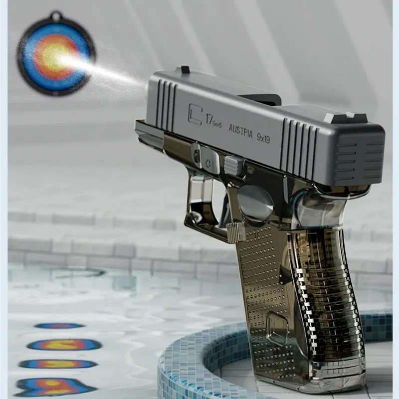 Pistolet à eau miniature pour jeux d'extérieur, idéal pour fêtes à la piscine et à la plage 2