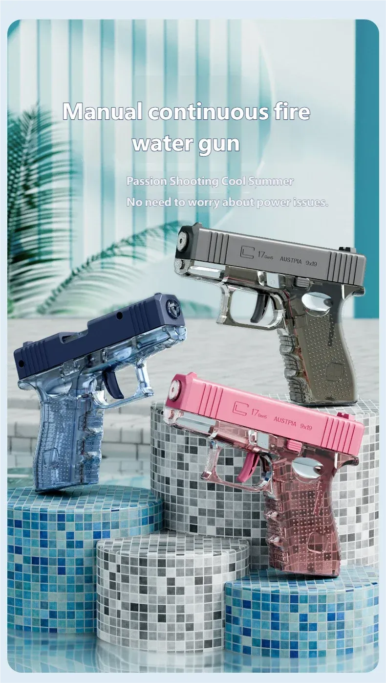 Pistolet à eau au design épuré présenté pour les jeux d'extérieur