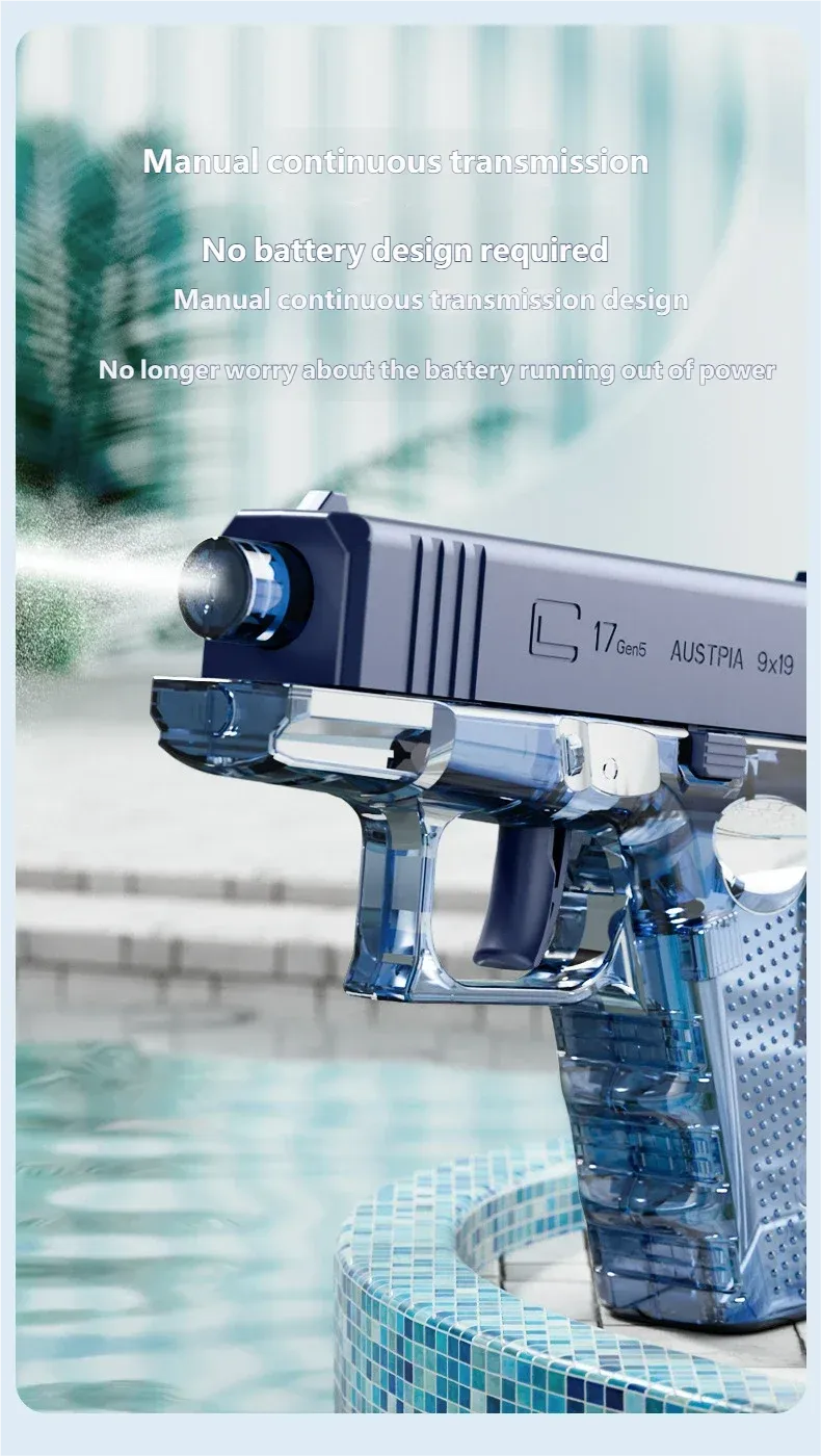 Pistolet à eau utilisé lors d'une fête en extérieur