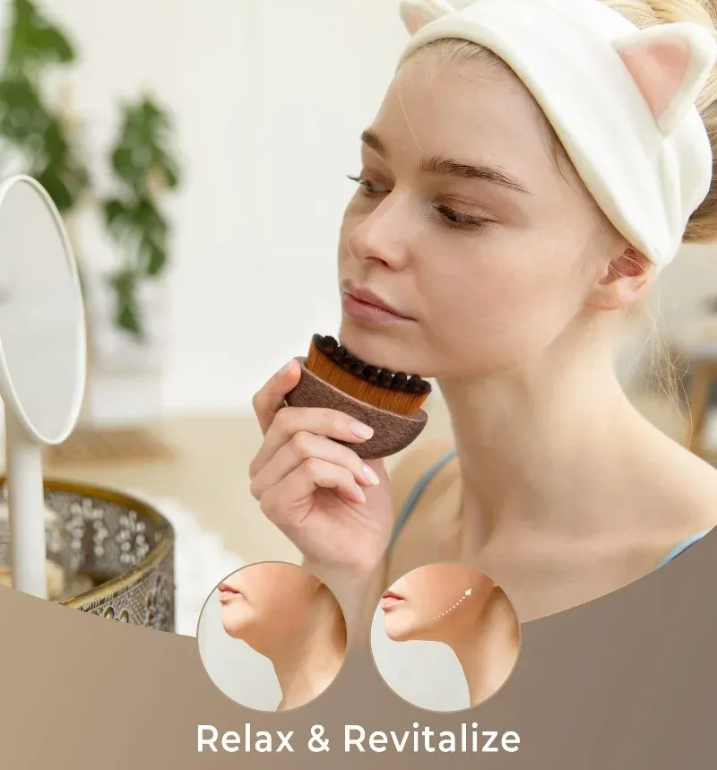Brosse de massage Guasha, rituel de bien-être