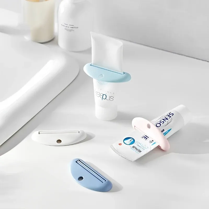 Pince multifonction pour tube de dentifrice et distributeur de nettoyant visage - Image 1