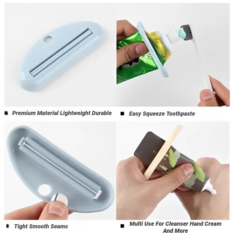 Pince multifonction pour tube de dentifrice et distributeur de nettoyant visage 4