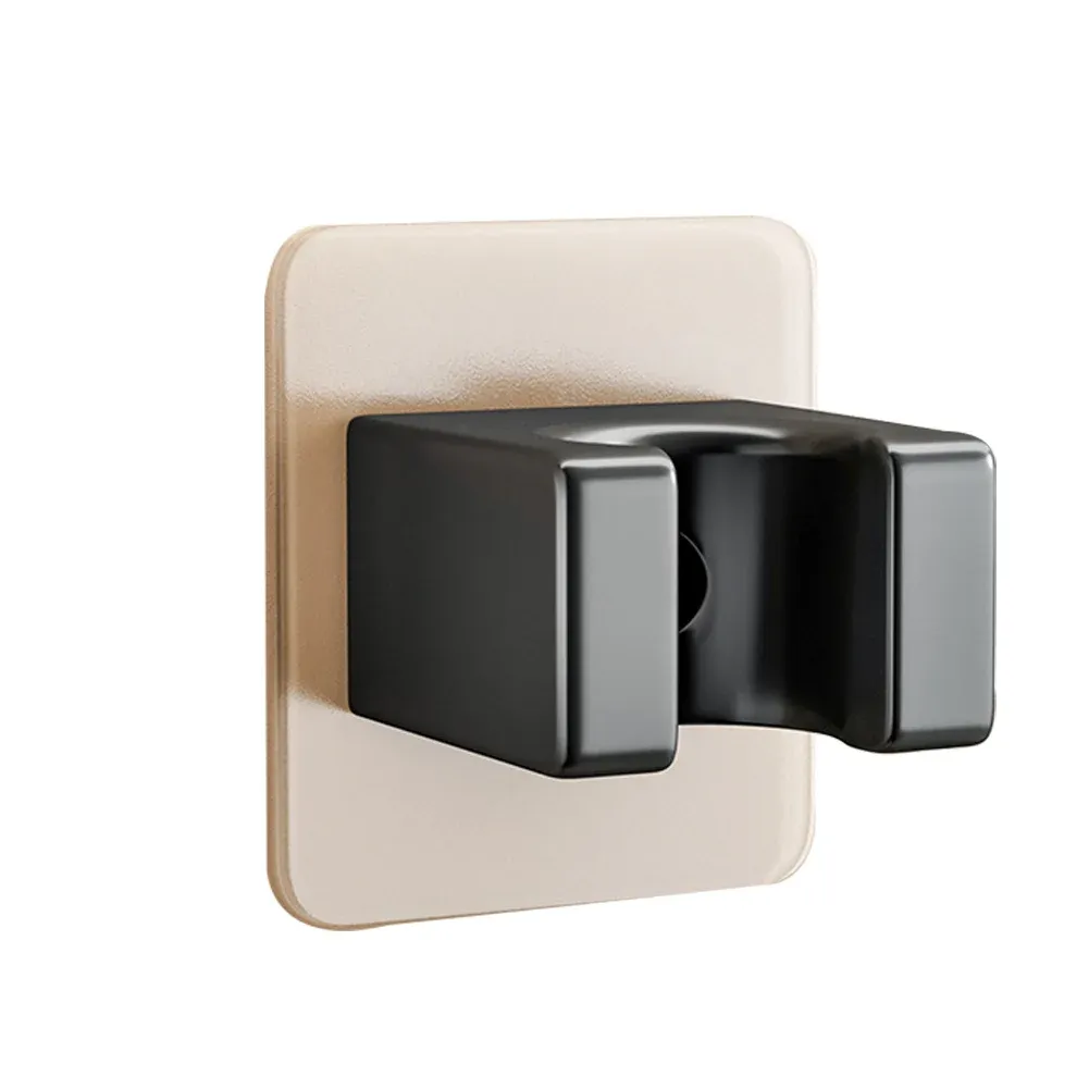 Support de pommeau de douche sans perçage, étanche, réglable, poli, à main, base de support de douche adhésive forte pour salle de bain 10