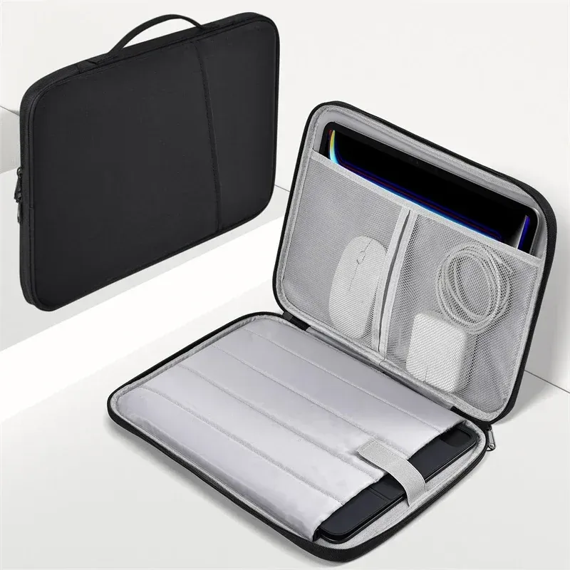 Détail de la housse de transport pour ordinateur portable