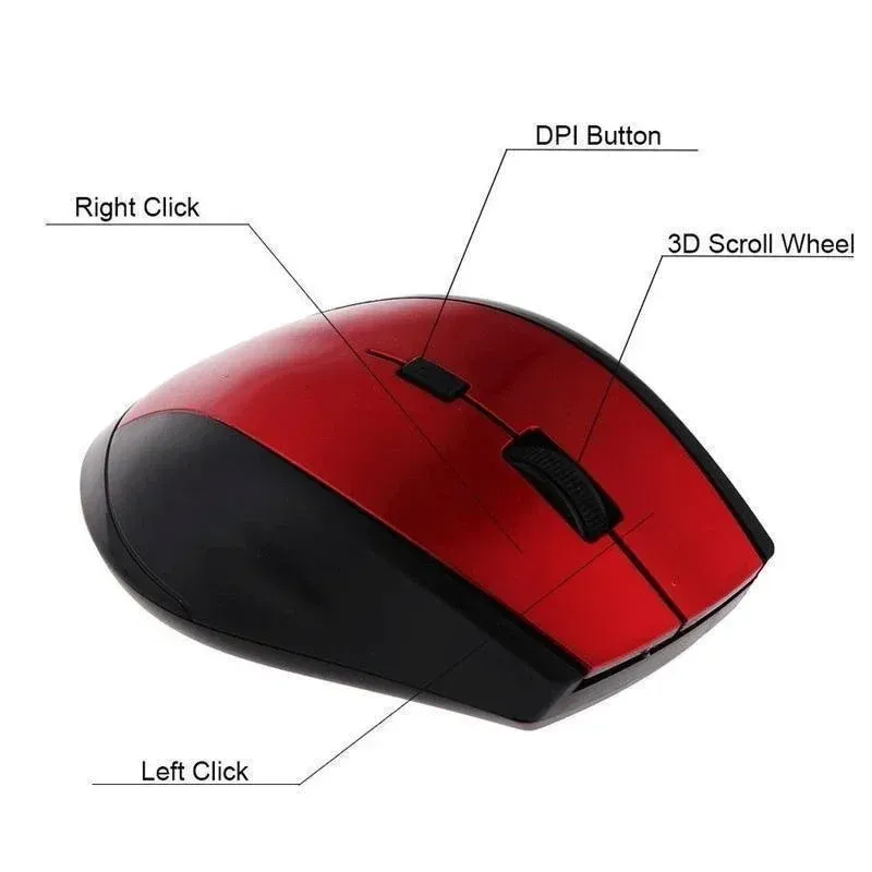 Souris de jeu sans fil 2.4 GHz, prise en main