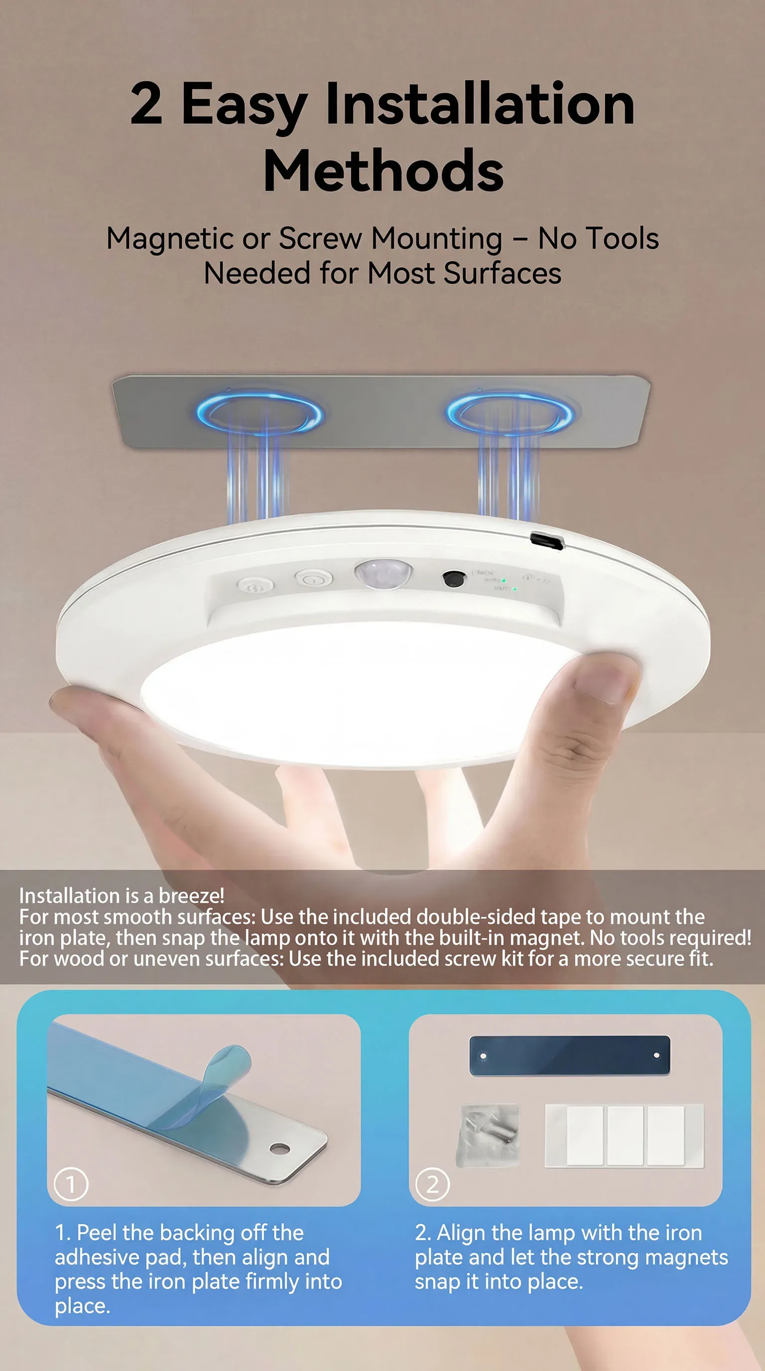 Télécommande et réglages de la lampe