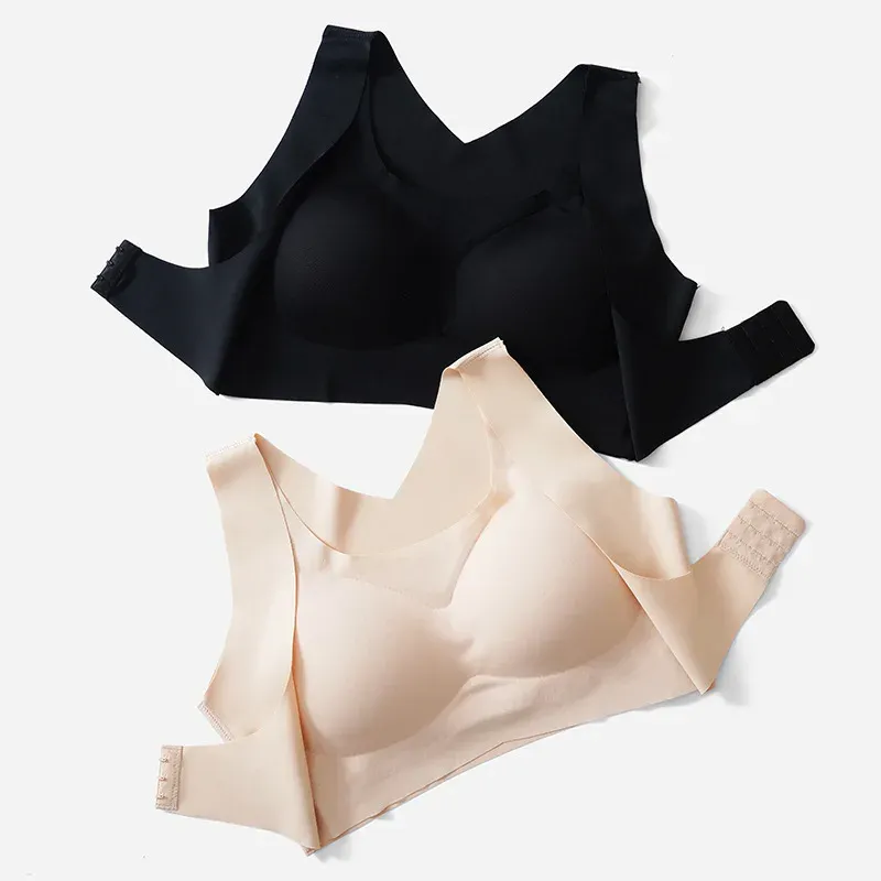 Soutien-gorge correcteur de posture pour femme à fermeture avant, sous-vêtement de sport pour un meilleur soutien du dos 3