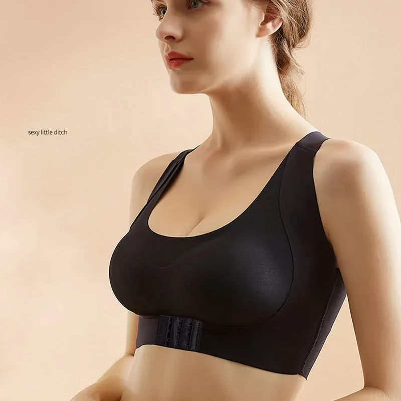 Soutien-gorge correcteur de posture pour femme à fermeture avant, sous-vêtement de sport pour un meilleur soutien du dos 5