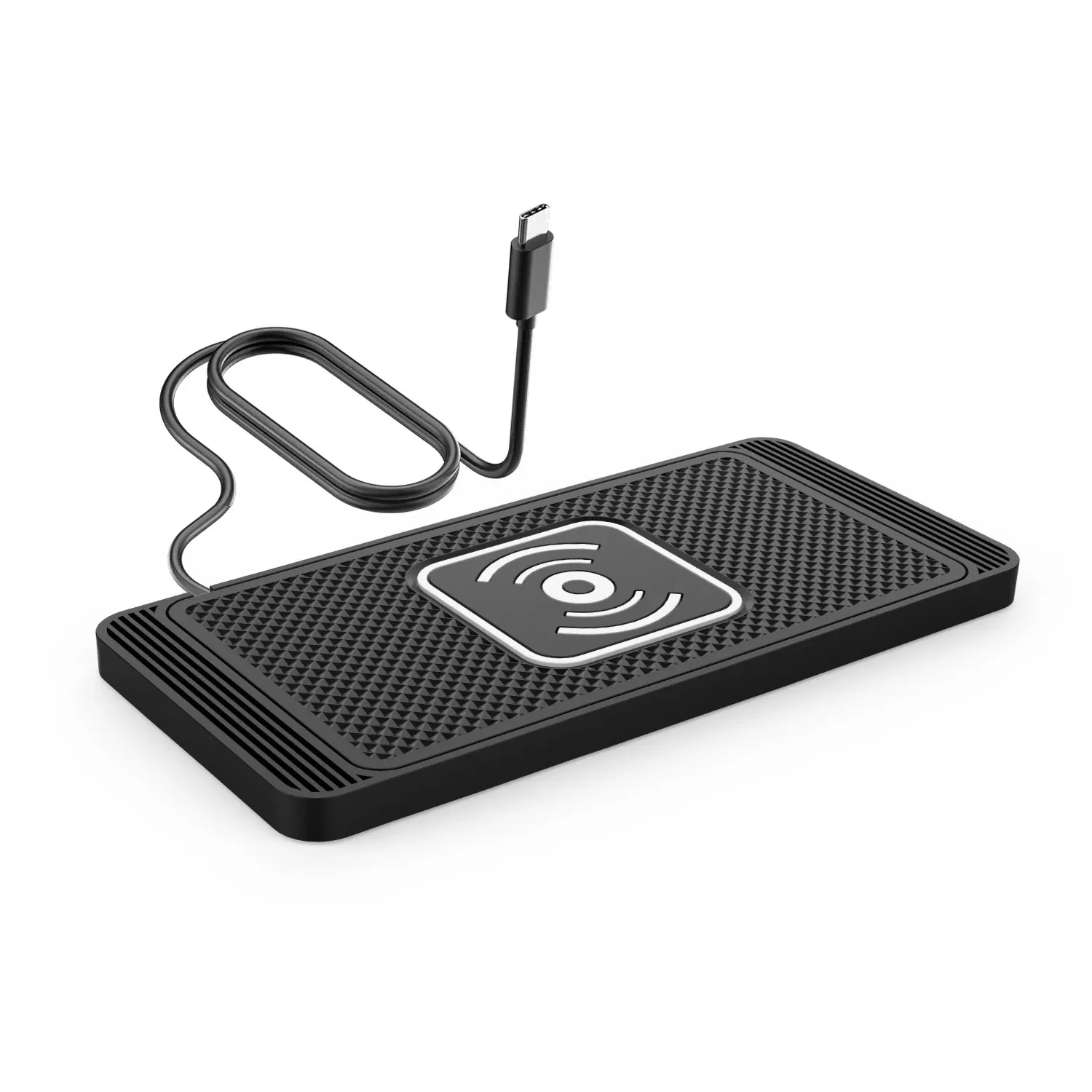 Chargeur sans fil pour voiture 15 W à fixation antidérapante, compatible Qi, pour Android et iPhone 11/12/13/14 8