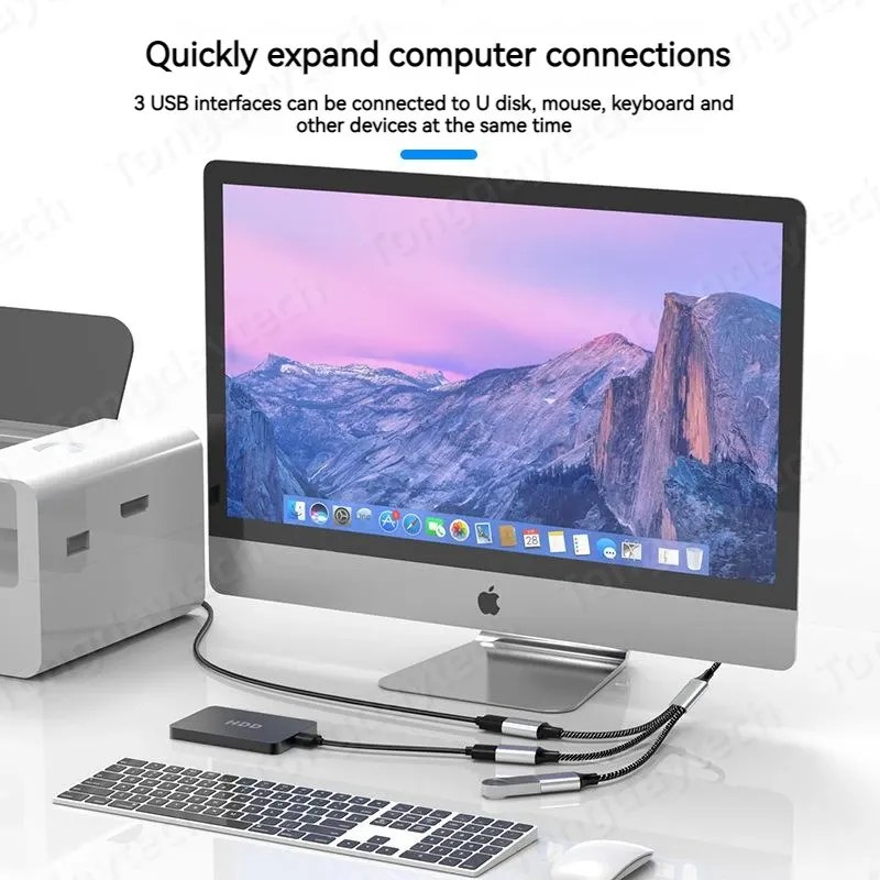 Hub USB Type-C sous différents angles
