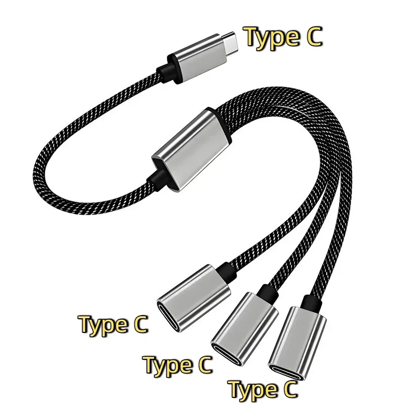 Hub USB multiport, 4 ports USB-C, répartiteur USB, transfert de données rapide, adaptateur OTG pour ordinateur portable Xiaomi, MacBook Pro et Air 8