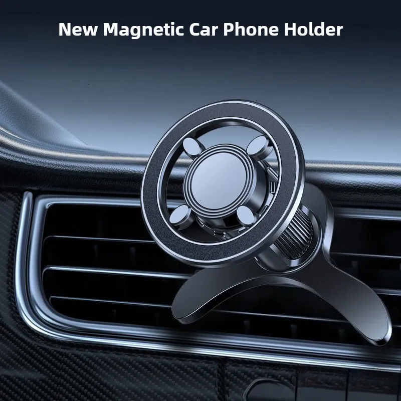 Support magnétique pour téléphone de voiture MagSafe pour iPhone 15, iPhone 14 et Samsung, Xiaomi