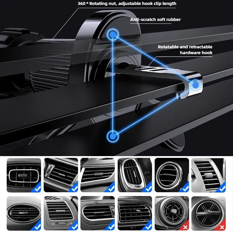Support magnétique pour téléphone de voiture MagSafe pour iPhone 15, iPhone 14 et Samsung, Xiaomi 4