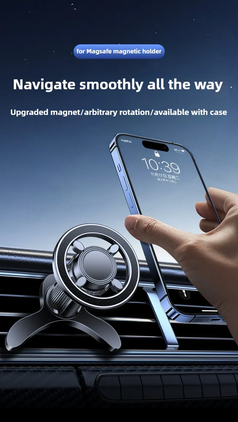 Vue d'ensemble du support magnétique MagSafe pour voiture