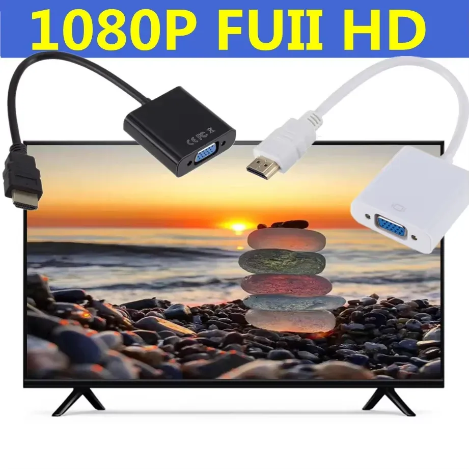 Câble adaptateur HDMI vers VGA, vue d'ensemble