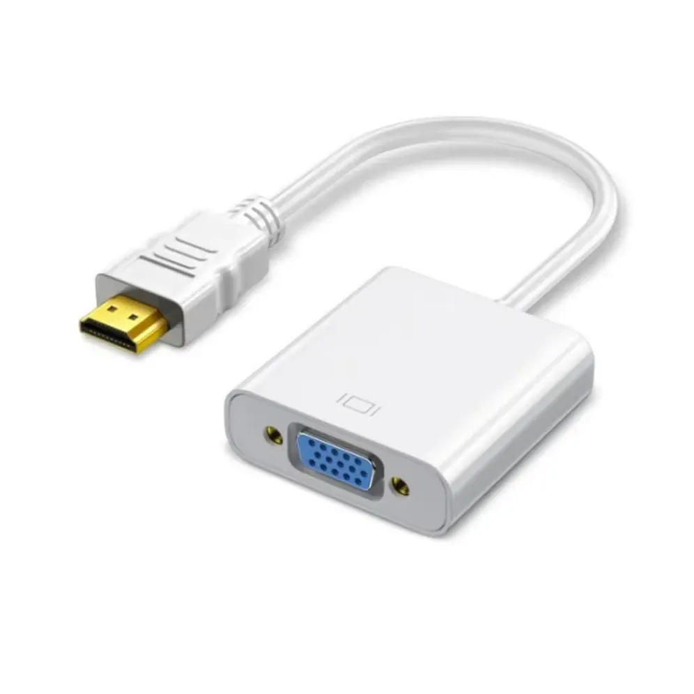 Câble adaptateur HDMI vers VGA 1080p, convertisseur numérique-analogique pour PC portable et projecteur 7