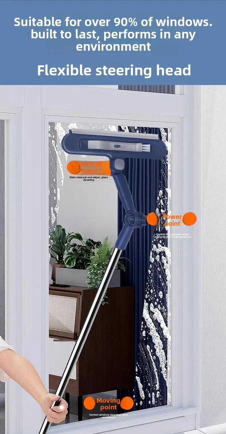 Tête articulée pour nettoyer les coins