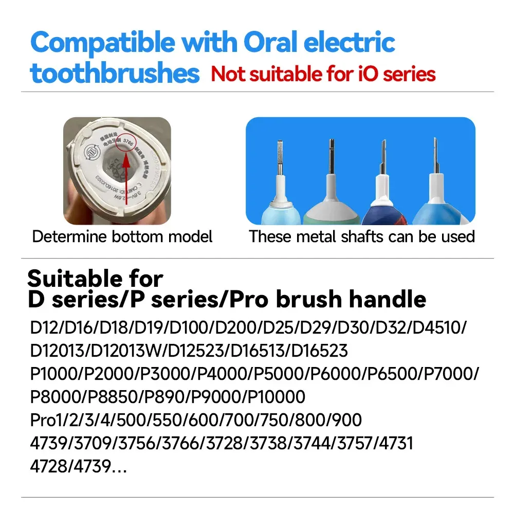 Têtes de brosse de rechange pour brosse à dents électrique, nettoyage en profondeur, compatibles D100, D25, D30, D32, 4739, 3709, 3744 3