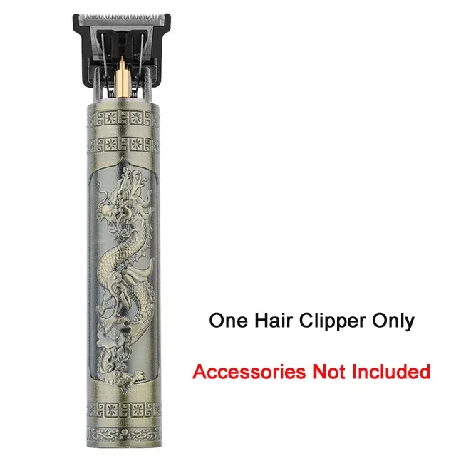 Tondeuse à cheveux électrique sans fil vintage, portable, rechargeable par USB 18