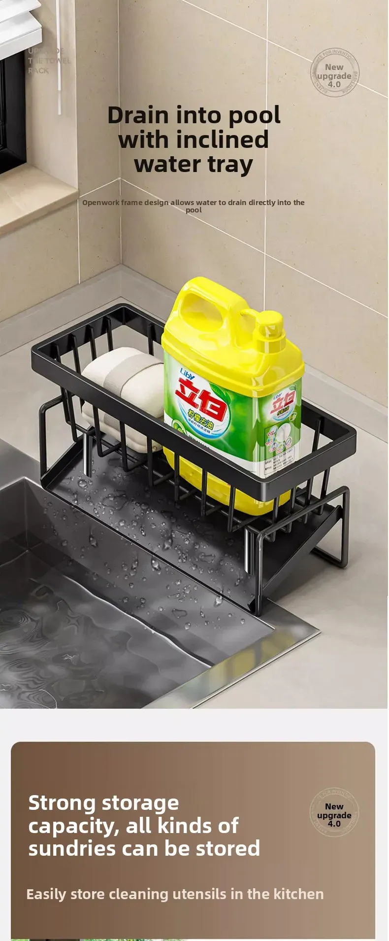 Rangement d'éponges et de chiffons