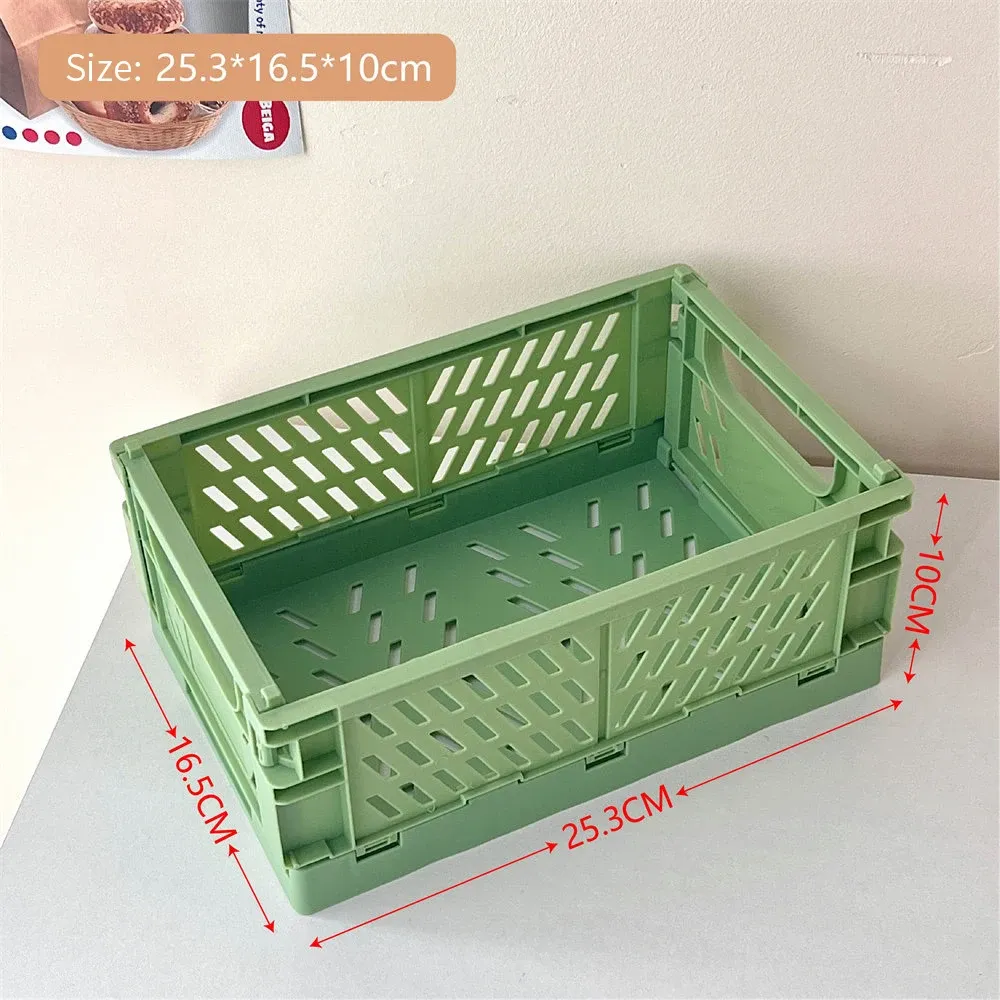 Boîte de Rangement Pliable en Plastique Multifonction, Organisateur Cosmétique et de Bureau 17