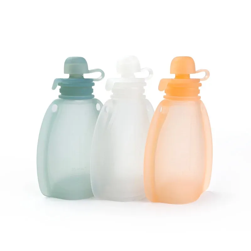 Pochettes alimentaires réutilisables pour bébé, sans BPA, à presser 1